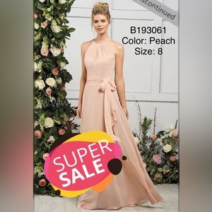 Jasmine Bridesmaid dress - color:Peach - Size: 8